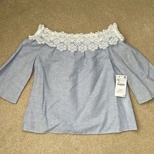 Zara Off The Shoulder Top